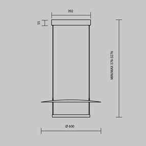 Lustra LED suspendata iluminat ambiental Ambience 1, D-60cm