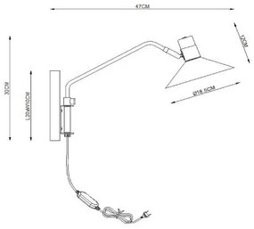 Lampă de perete dimabilă PEPIJN 1xE14/40W/230V Lucide 05228/01/30