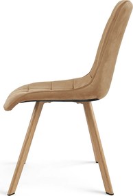 Scaun de dining CIEZA VELVET, maro