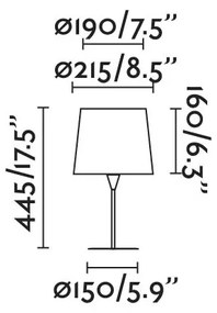 Veioza / Lampa de masa moderna design elegant SAMBA mini alb/bej 64316-35