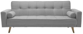 Canapea extensibila gri NESTOR VELVET