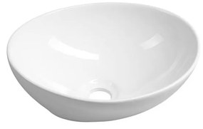 Chiuvetă albă din ceramică 42x34 cm Aqualine – Sapho