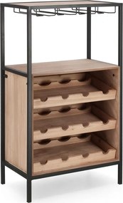 Dulap vinotecă în culoare naturală număr de sticle 12, 51x91x30 cm Isaac – Yes Everyday
