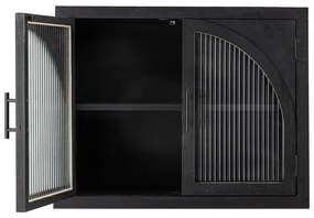 Vitrină neagră din lemn de brad suspendată 62x49x23 cm Lario – Bloomingville