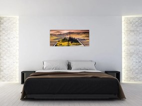 Tablou cu peisaj în carte (120x50 cm)