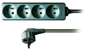 Cablu prelungitor 4Z - 3m, negru