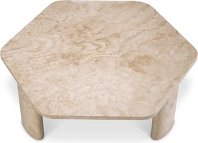 Masuta de cafea LUX din travertin Zenitho