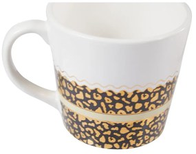 Căni alb-auriu 2 buc. din gresie 300 ml London – Premier Housewares