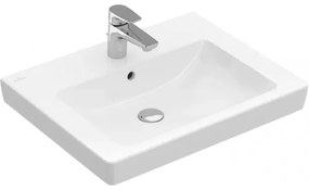 Lavoar pe mobilier, Villeroy&amp;Boch Subway 2.0, 60x47cm, Alb Alpin, 7113F001