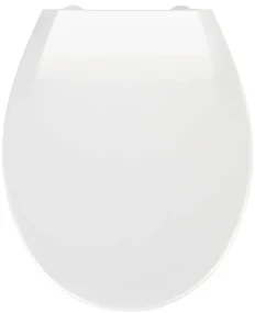 Capac WC cu închidere lentă Wenko Kos, 44 x 37 cm, alb