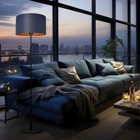 Lampadar ARDEN 1xE27/60W/230V mov/auriu