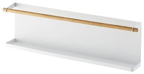 Raft metalic cu detaliu din lemn de frasin Yamazaki Tosca, alb