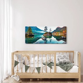 Tablou - Lacul Hintersee, Alpii Bavarezi, Austria (120x50 cm)