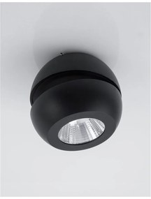 Spot LED aplicat perete sau tavan, directionabil Gon negru NVL-9105101