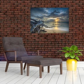 Tablou cu marea în apus de soare (90x60 cm)