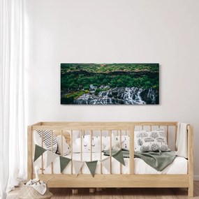 Tablou cu cascade în natură (120x50 cm)