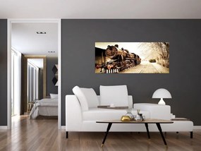 Tablou - Locomotiva istorică (120x50 cm)