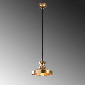 Lustră aurie cu abajur din metal ø 22 cm Berceste – Opviq lights