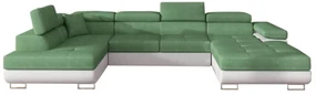 Expedo Canapea extensibilă în formă de U CORGI, 345x90x202, soro 34/soft 17, colţ stânga