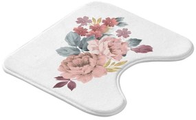 Covoraș de baie alb-roz pentru WC 45x45 cm Jayana – douceur d'intérieur