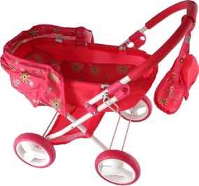 Cărucior pentru păpuși, roșu