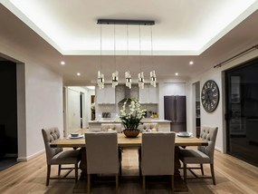 Lustra LED suspendata design elegant Iliada 5L