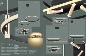 Lustra LED suspendata moderna cu telecomanda COCO 55W