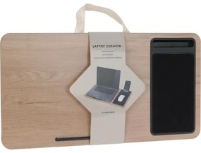 Masă laterală pentru laptop, maro, 57,5 x 4 x 30,5 cm, MDF
