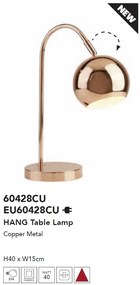 Veioza/Lampa de masa stil minimalist Hang cupru