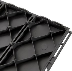 Outsunny Set 9 Cărămizi de Cuplat pentru Pavaj Terasă 30x30x2cm 0.81mq Negru | Aosom Romania