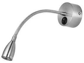 Aplica LED de perete directionabila design modern Flex crom NVL-9701613