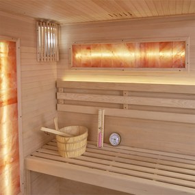 Vnútorná sauna Vantaa 150 so soľnými kameňmi