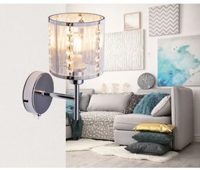 Globo 15091W - Aplică de cristal WALLA 1xE14/40W/230V