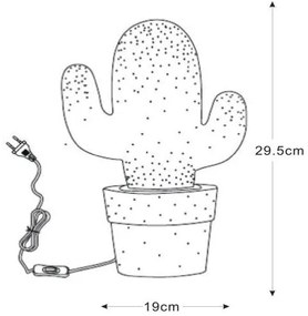 Lucide 13513/01/31 - Lampa de masa CACTUS 1xE14/40W/230V alba