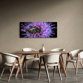 Tablou cu albina pe floare (120x50 cm)