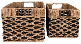 Coșuri de depozitare 2 buc. din iarbă-de-mare 25x40x21 cm Salar – House Nordic