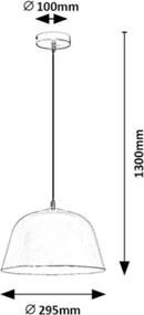 Lustră pe cablu MALIA 1xE27/60W/230V Rabalux 3095