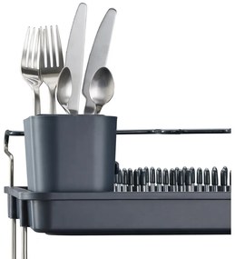 Scurgător de vase gri cu două nivele din oțel inoxidabil Excel – Joseph Joseph