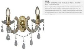 Aplica de perete eleganta design clasic Marie Theresea 699-2 SRT