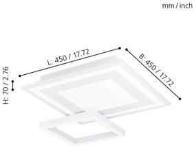 Plafonieră LED RGB dimabilă SAVATAEILA-C LED/20W/230V Eglo 99311