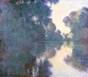 Reproducere Morning on the Seine, Effect of Mist, Claude Monet