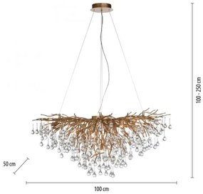 Lustră pe cablu Paul Neuhaus 2192-11 ICICLE 10xG9/40W/230V