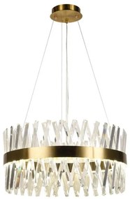 Lustră LED dimabilă pe cablu LED/80W/230V 3000-6500K auriu + telecomandă