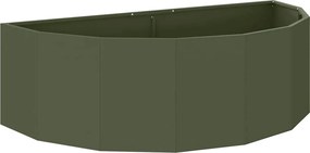 vidaXL Jardinieră Verde măsliniu 120 x 60 x 35 cm Oțel