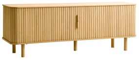 Masă TV cu aspect de lemn de stejar 160x56 cm Cavo – Unique Furniture