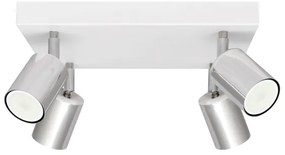 Spot LED TUNE 4xGU10/4,8W/230V crom mat/alb