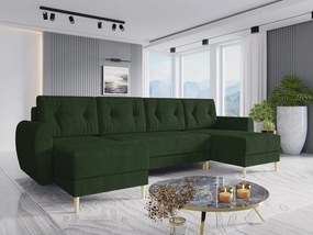 Colțar în formă de U Keklat U S (Verde închis + Negru) (cu sp. depozitare). 1104918