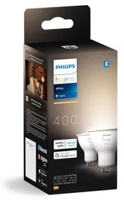 SET 2x bec LED dimabil Philips Hue WHITE GU10/4,2W/230V 2700K