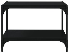 Comoda TV, negru, 60x33x41 cm, lemn prelucrat si otel 1, Negru, 60 x 33 x 41 cm