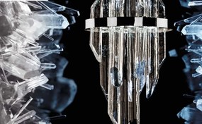Aplica LED moderna Vision design LUX cristal QUARTZ 01